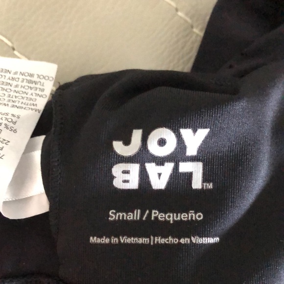 JOYLAB - Long Line Perforated Racerback Sports Bra - Black - Picture 4 of 5